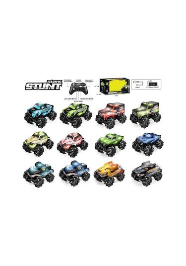 Syr-666-842ca-3-4-5-6-7ca Kumandalı Şarjlı Stunt 4x4 Işıklı Araba
