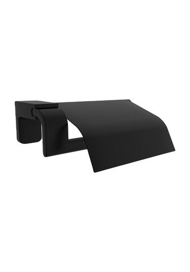 F1 Serisi Siyah Paslanmaz Kapaklı Tuvalet Kağıtlık Ve Bornoz Banyo Seti Siyah