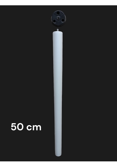 4 Adet Beyaz Boyalı Ahşap Konik 50 Cm Zigon,orta Sehpa,puf,komidi