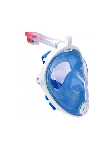 Trendooze Yüz Soleshopping Şnorkel Maskesi, Görüntü Full Face-tam Dalış 180 Cb Altın Çok Renkli