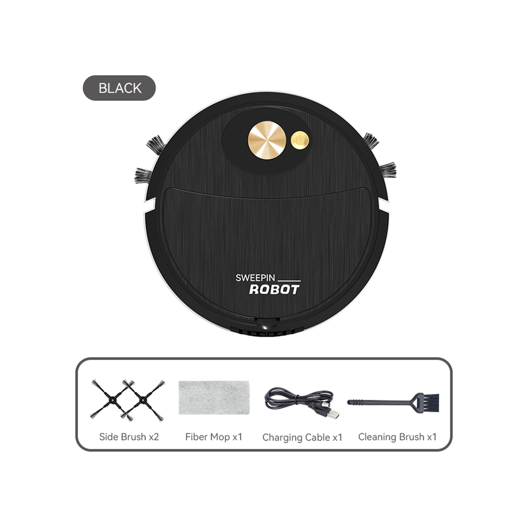 Dofolink Akıllı Süpürge Robotu - 3'ü Birinde Süpürme, Emme, Mopping Usb Şarjlı, Sessiz Motor, Ev Aletleri Pembe Pembe