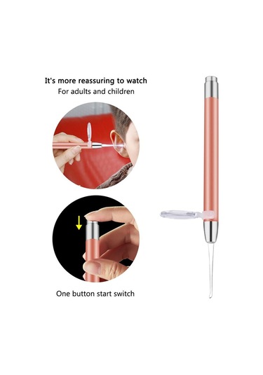 Led El Feneri Earpick Bebek Kulak Temizleyici Endoskop Penlight Kaşık Temizleme Kulak Küret Işık Kaşık Büyüteç İle Kulak Kiri Temizleme