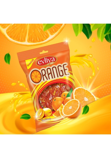Evliya Şekerleme Portakal Aromalı Sert Şeker 350 G