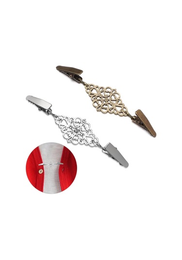 Moda Retro Yeni Ördek Klips Tokalar Kazak Bluz İğnesi Şal Broşu Hırka Klipsi Antik Gümüş