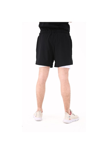 Scorp Extreme Pro Kısa Taytlı Erkek Şort Siyah Beyaz STANDART