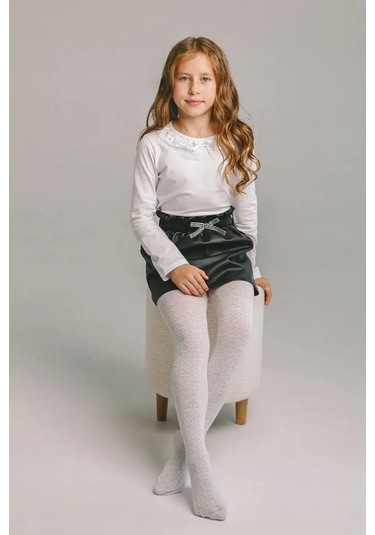 Isimbajskaa Culocnaa Fabrika Çocuklar İçin Ajurlu Taytlar 21280041 Beyaz