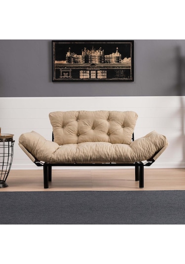 Pafu Nitta İkili Kanepe Krem