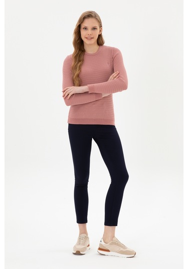 U.s. Polo Assn. Kadın Lacivert Pantolon Kanvas-chino 50316852-vr033 Lacivert