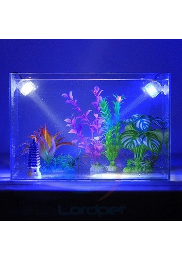 Silkroadselect Pengfu Shop Beyaz Stil Akvaryum Amfibi Dalgıç Mini Led Spot Ayarlanabilir Yön Mulyi Renkli Lamba Işığı Emme Klipsi İle Çok Renkli