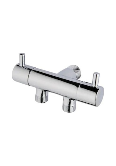 Prestij Option Taharet Musluğu Çift Çıkışlı Çiftli Aç Kapa Krom