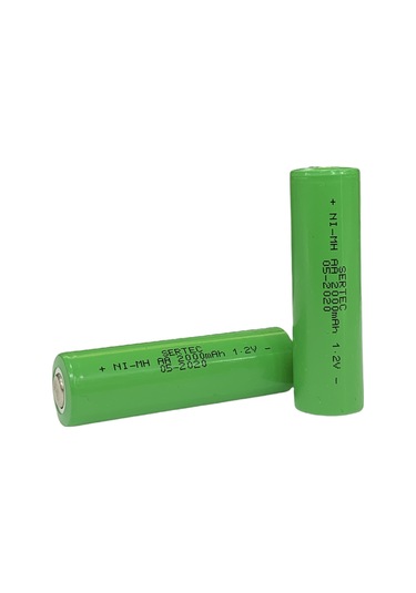 Sertec - 1.2v 2000 Mah - Aa - Ni-mh Şarjlı Pil - Başsız / Flat Head