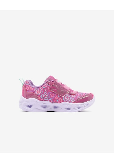 Skechers Heart Lıghts Boogıe Land Küçük Kız Çocuk Pembe Işıklı Spor Ayakkabı 303258n Hpmt Pembe