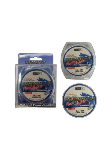 İcon-ic Trout 50 Mt Fluorocarbon Misina 0.23