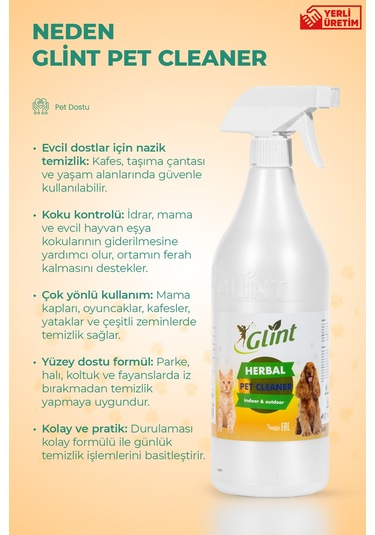 Glint Pet Cleaner 1 Litre Tekli