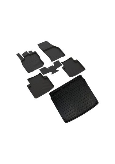 Skoda Kodiaq Ferrous 4D Havuzlu Kauçuk Paspas ve ALT 3D Bagaj Havuzu 2024 ve Üstü