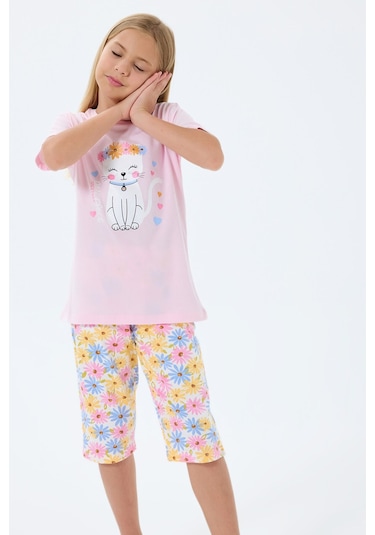 Rolypoly Kız Çocuk Pembe Kapri Takım 5274-49670 Pembe