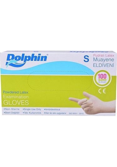 Dolphin Muayene Eldiveni Pudralı Orta Boy M 100 Adet