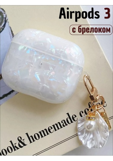 Cronax Airpods Uyumlu 3 İçin Anahtarlıklı Silikon Kulaklık Kılıfı 208674552 Beyaz