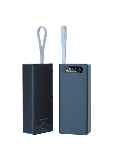 Vkemall 16 Bölüm 18650 Pil Gerekli Olmayan C3.0 Hızlı Şarj Dıy Power Bank Seti - Kaynaklı Montajlı Siyah Tahta Pil Yok Siyah