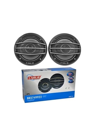 Carub 6'' - 16cm Oto Araç Hoparlörü Kapaklı 12v 400watt 2 Adet