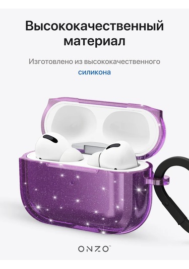 Onzo Airpods Uyumlu Pro İçin Şeffaf Parlak Kılıf 317765640 Beyaz
