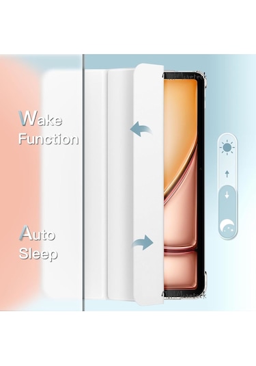 Huawei Matepad Se 11'' İnç 2024 Kılıf Akıllı Uyku Modlu Standlı Arkası Şeffaf Tablet Smart Kapak