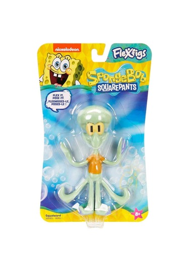 Nickelodeon Spongebob Squarepants Flexfigs Sünger Bob Squidward Tentacles Hareketli Figür - 10 Cm Sünger Bob