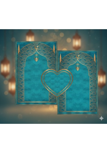 Çift Seccadesi Diz Acıtmaz Yumuşak Namazlık Turkuaz Turkuaz