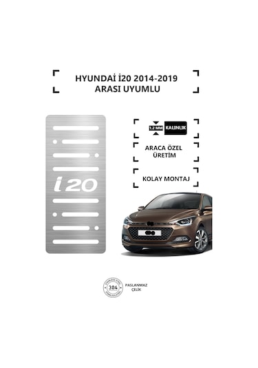 Hyundaı İ20 2014-19 Ayak Dinlendirme Pedalı Krom Ayak Dayama Pedalı