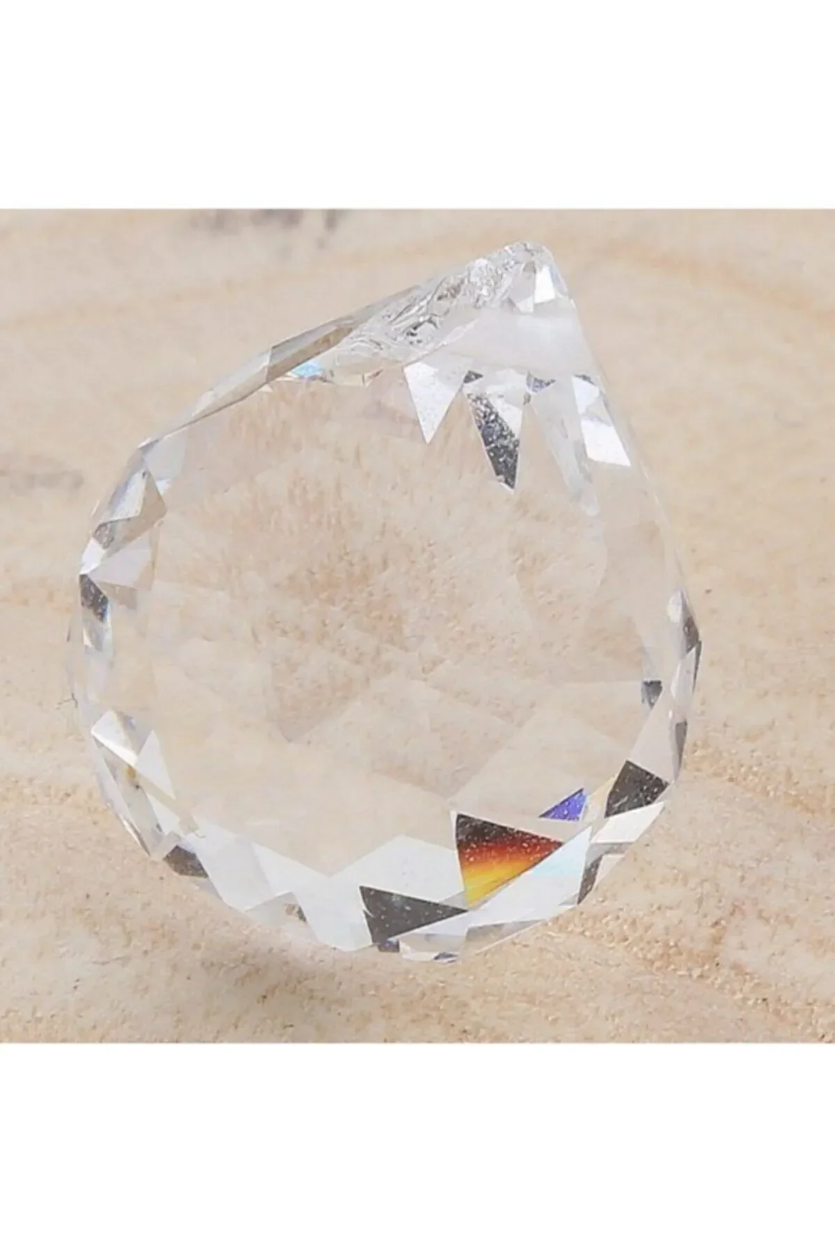 30 Mm Cam Toptaş Avize Taşı Şeffaf