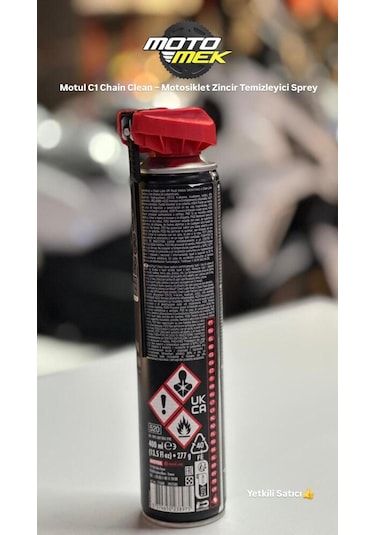 Motul C1 Zincir Temizleyici Sprey, O-ring Ve X-ring Uyumlu 400ml