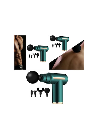 Suntek Kas Masajı Vurmalı Masaj Aleti Type-c Şarjı Için Yeşil