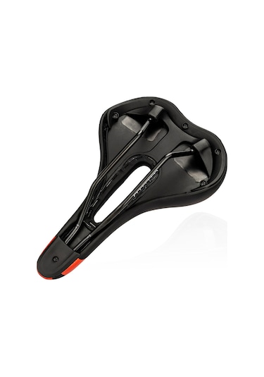 Ztto 6219 Mikrofiber Deri İçi Boş Eyer Dağ Yolu Bisiklet Koltuk Minderi - Siyah / Beyaz