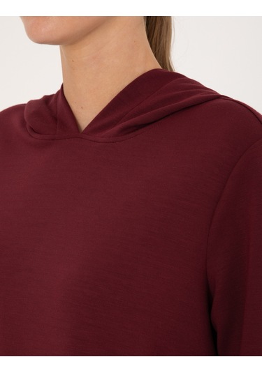 Pierre Cardin Kadın Vişne Sweatshirt 50314972-vr223 Vişne