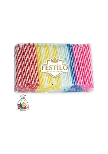 Pasta Mumu 70 Li Mum Altlığı 70 Adet Pasta Mum Seti 140 Parça Karışık