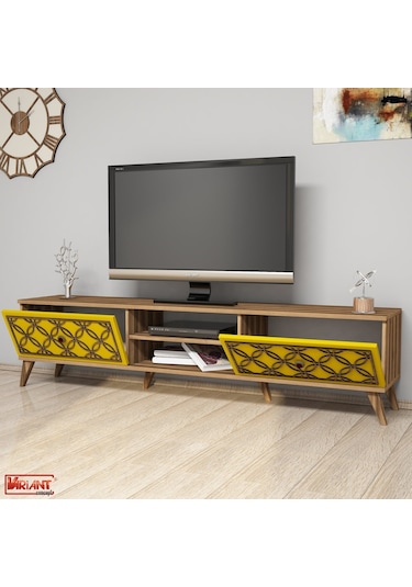 Variant Class Tv Ünitesi - Ceviz / Sarı