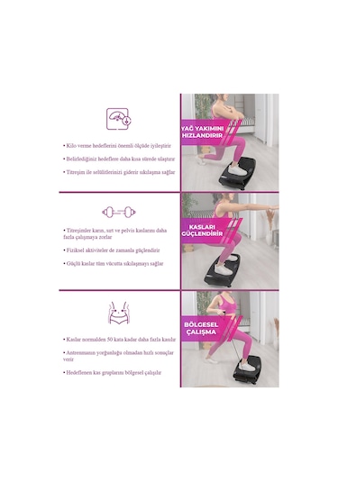 Fit Premium 4d-7in1 Vibration Plate Titreşimli Spor Egzersiz Çok Renkli