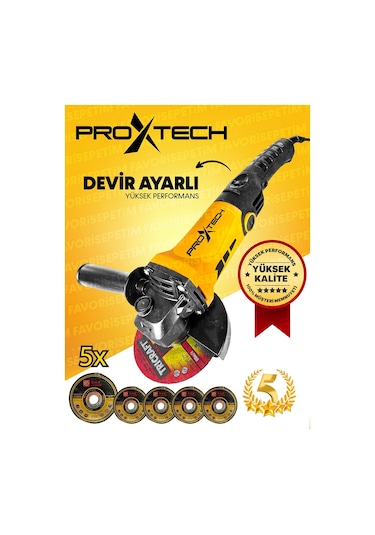 PROXTECH  Yüksek Tork Devir Ayarlı Spral Taşlama Makinası