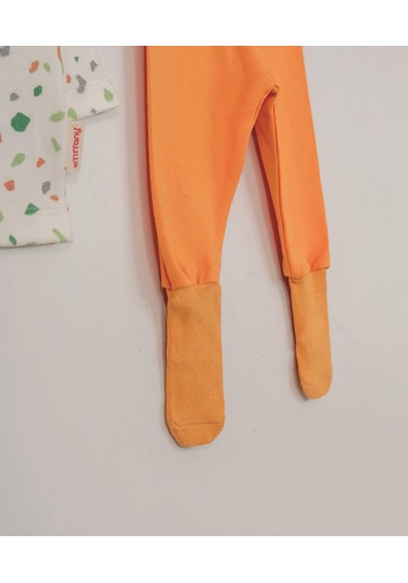 Çoraplı Pijama Takım Melanj