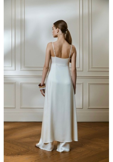 Reya Uzun Üst Beyaz