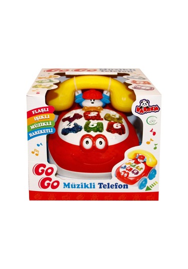 3208-Hk Kut.Go Go Müz.Telefon Araba . . Vardem Oyuncak