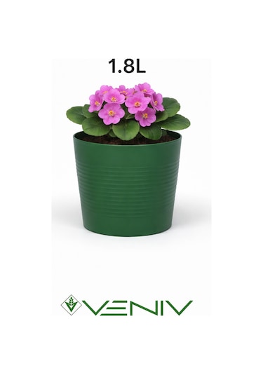 Kırılmaz Dekoratif Saksı 1.8l -1 Adet Çap 15 Boy 12 48947788