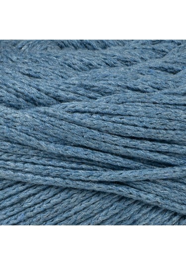 Kürkçü Han Makrome Mavi 3mm 200gr 130m Premium Örgü İpi