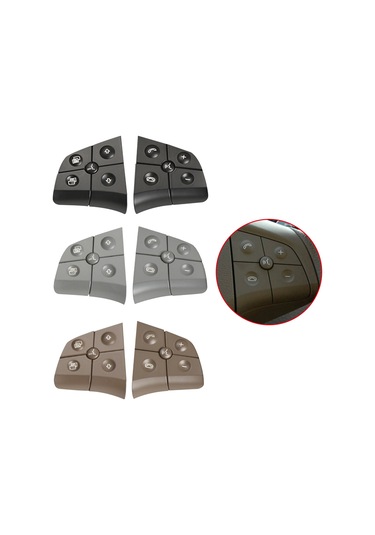 Teltree Mercedes Ml W164/b W245/r Serisi 5 Tuşlu Kahverengi Direksiyon Fonksiyon Anahtarı - Dayanıklı Abs+pc Malzeme 1-gang