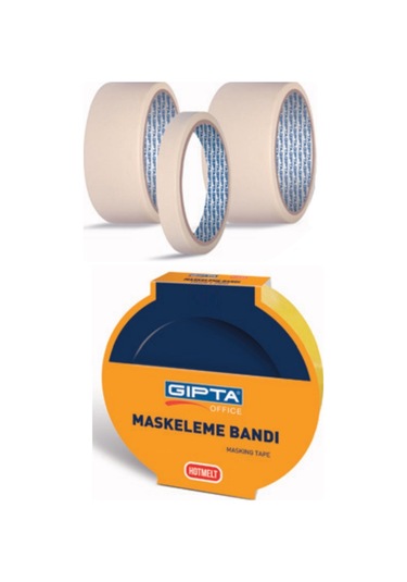 Gıpta Maskeleme Bandı Kağıt Bant 15 Mm X 40 Metre