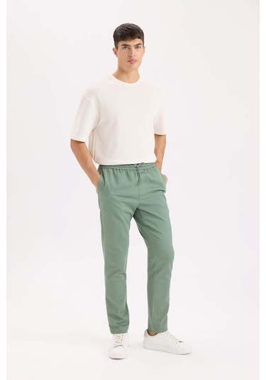 DeFacto Yazlık Jogger Pantolon Beli Bağcıklı Cepli D5966AX25SPGN457