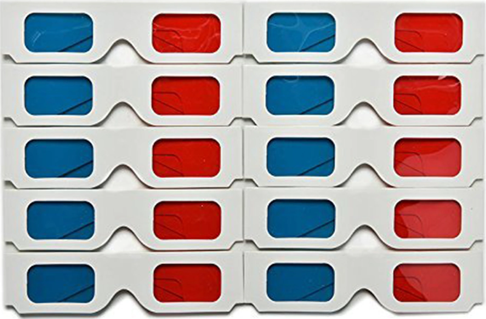 Youtek 100 Adet Kırmızı-mavi Anaglif 3d Görüntüleme Karton Gözlükleri: Sinema, Ev Ve Projeksiyon Odaları İçin Taşınabilir Katlanabilir Diğer