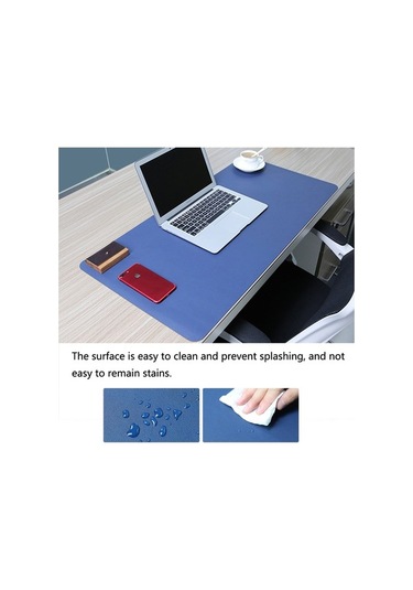 Wondernest X Taraflı Siyah Pu Pedi Pad Mouse Mat, Mat Masası Masa Klavye Kırmızı İşlevli İş Deri Çok Çift Boyut: Bilgisayar 60cm 120 Xa Siyah Kırmızı