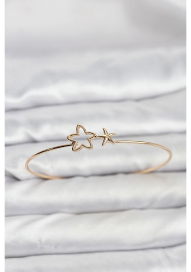 Yıldız Model Gold Renk Bileklik Altın