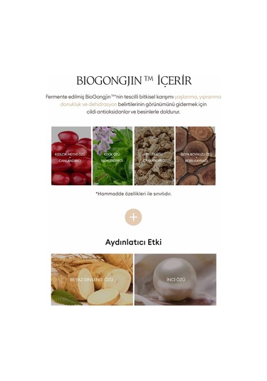 Missha Yaşlanma ve Leke Karşıtı, Nemlendirici, Aydınlatıcı  Güneş Kremi CHOGONGJIN Sulbon Jin Sunscreen